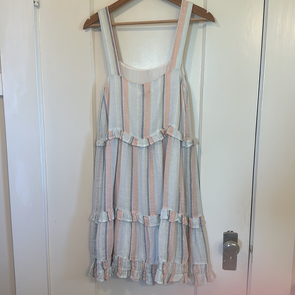 Rails NWT Sandy Dress in Biarritz Multi Stripe | Size XS | Linen Blend - Picture 11 of 15